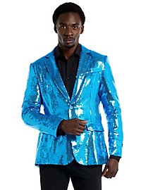 SuitMeister glitter jacket blue