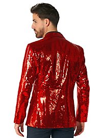 SuitMeister Glitter Jacket red