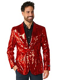 SuitMeister glitter jas rood