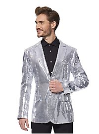 SuitMeister glitter jas zilver