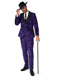 SuitMeister Traje De Fiesta Morado Pimp De Piel Sintética