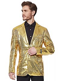 SuitMeister Veste pailletée or