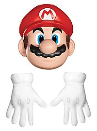 Super Mario Accessoire-Set Maske und Handschuhe