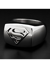Superman - Bague sceau argent