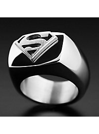 Superman - Bague sceau argent