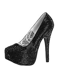 Tacchi alti con strass neri