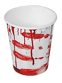 Taches de sang Gobelets en carton, 6 pièces