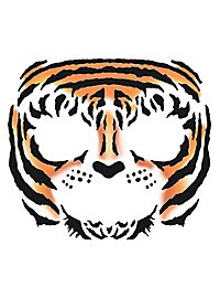 Tatouage adhésif de visage de tigre
