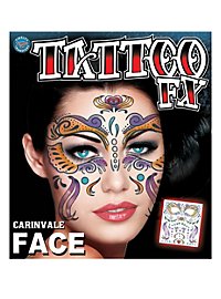Tatouage adhésif pour le visage de carnaval