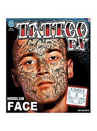 Tatouage adhésif pour le visage Hoodlum