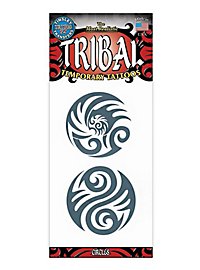 Tatouage adhésif tribal avec des cercles