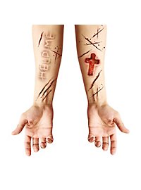 Tatouages adhésifs de marques du diable