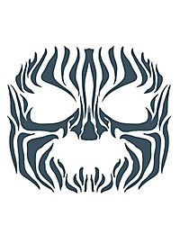 Tatuaggio adesivo viso tribale di zebra