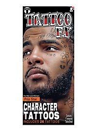 Tatuajes Adhesivos De Estrella Del Pop