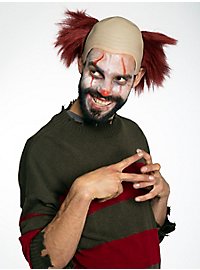 Tête de clown tueur avec perruque