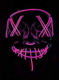 The Purge Kostüm Umhang mit LED-Maske