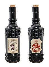 To Sorte Eliksirflasker Halloween Pynt