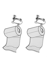Toilet Paper Earrings