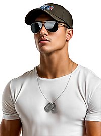 Top Gun accessoire set met pet, pilotenbril & dog tag