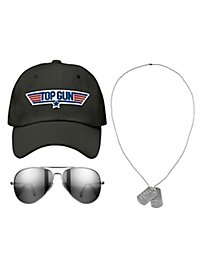 Top Gun accessoire set met pet, pilotenbril & dog tag