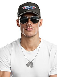 Top Gun Tilbehørssæt Med Kasket, Flyverbriller & Dog Tag