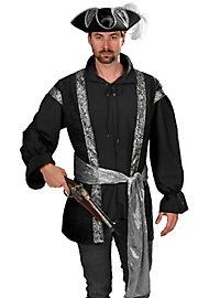 Top Pirata Con Fajín Plateado