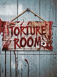 "Torture Room" Deko Træskilt