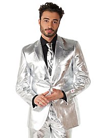 Traje OppoSuits Plateado Brillante
