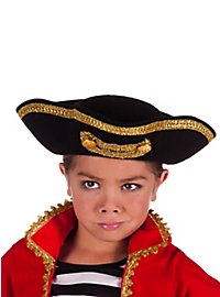 One Size Bristol Novelty BH658 Pirate Tricorn Hat Red Ladies 