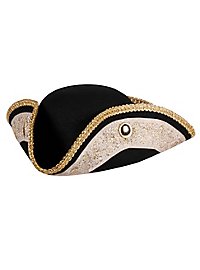 Tricorn hat with golden border