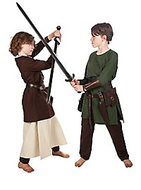 Túnica Medieval, Modelo Egipto, Manga Larga - Verde