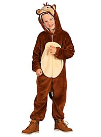 Tuta costume da scimmia per bambini