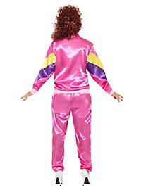Tuta da ginnastica anni '80 rosa-viola