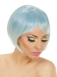 Two-Tone ladies wig blue-turquoise