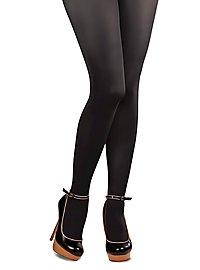 Uigennemsigtige sorte strømpebukser