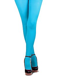 Uigennemsigtige strømpebukser i turkis