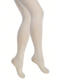 Uigennemsigtige strømpebukser til børn, hvide