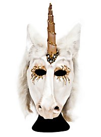 Unicorn Half Mask Made of Leather
