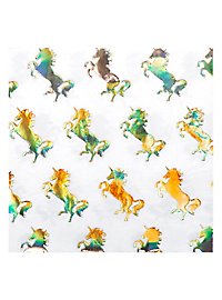 Unicorn party decoration set deluxe 47 pieces with mini piñata for 6 persons