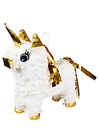 Unicorn party decoration set deluxe 47 pieces with mini piñata for 6 persons
