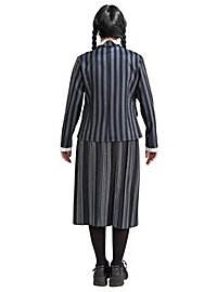 Uniforme Escolar De Wednesday Negro-Gris Para Mujeres