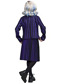 Uniforme Escolar Wednesday Negro-Violeta Para Niñas