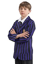 Uniforme Escolar Wednesday Negro-Violeta Para Niños