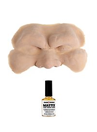 Urmensch Halbmaske aus Latex mit Mastix