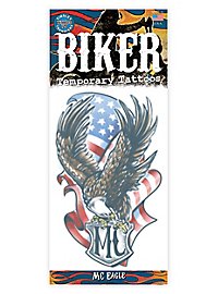 USA biker adhesive tattoo