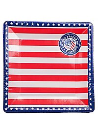 USA Super Bowl Party paper plates 8 pieces