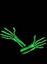 UV bone hands green