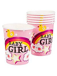 Vasos De Papel Baby Girl 6 Piezas