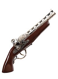 Vecchia pistola da pirata con orso marino