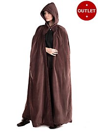Velvet hooded cloak